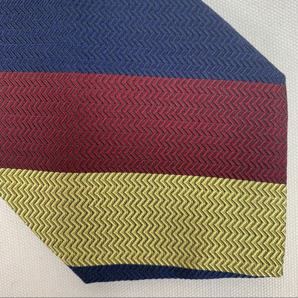 Brooks Brothers Silk Navy Burgundy Stripe Tie
